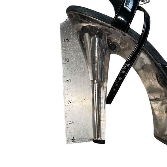 Ellie Shoes W’s 601 Sz 10 Juliet Pole dancing Fitness Platform Y2K  heel acrylic - Picture 9 of 10